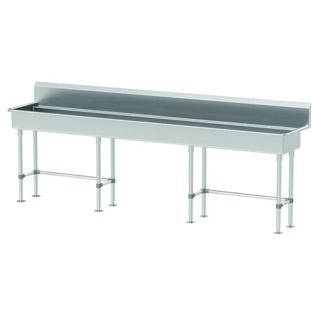 Advance Tabco Free Standing Multi-Station Hand Wash Sink with Rear Deck 120"W x 23"D x 29-1/2"H (overall) FC-FMD-120